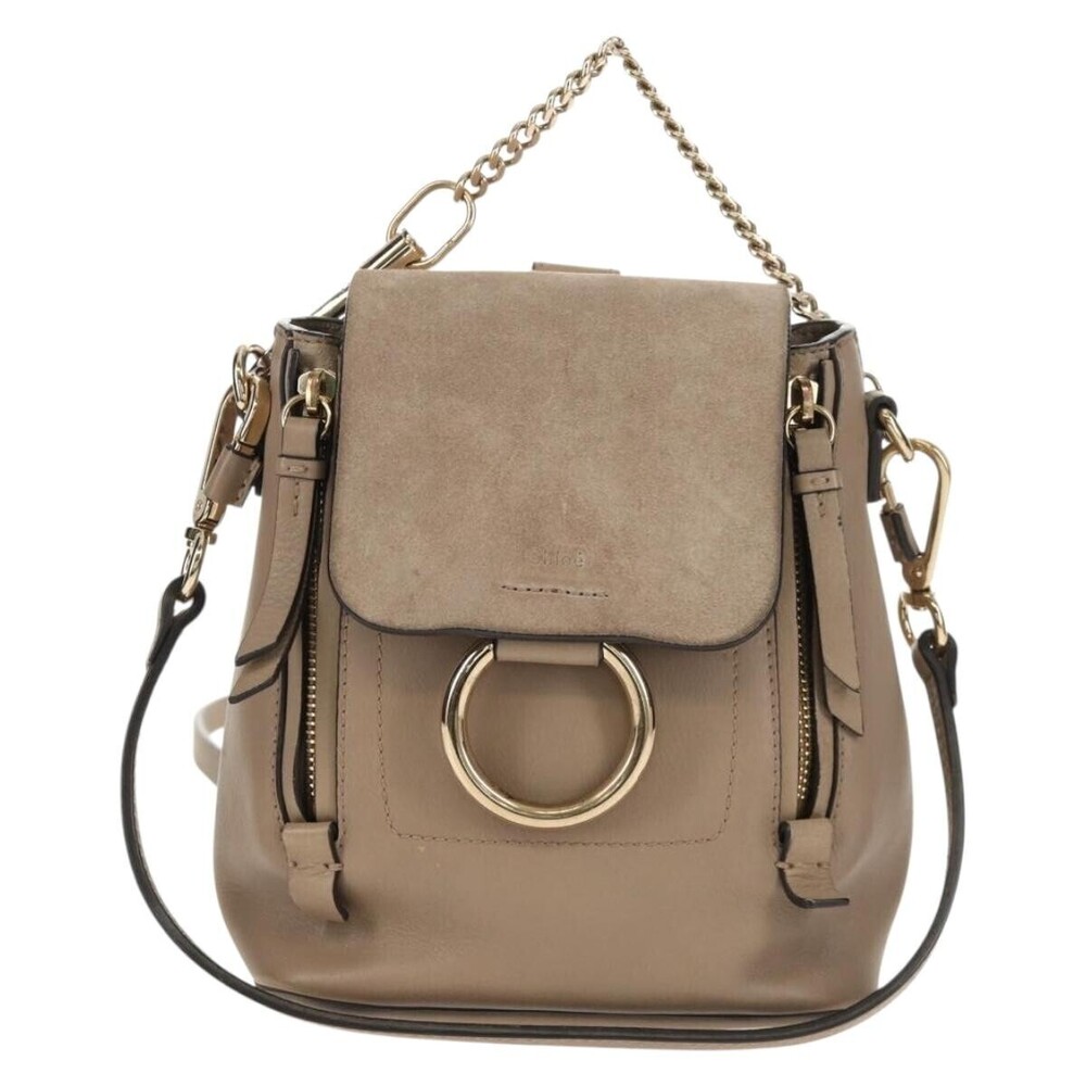 Chloe Faye Leather and Suede Small
